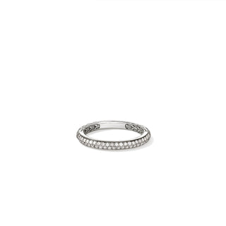 JH Essential Pavé Band Ring, Sterling Silver, Diamonds, 2.5MM thumbnail