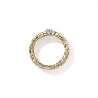 Spear Ring, Gold, Diamonds, Wide thumbnail