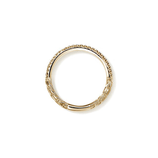 JH Essential Pavé Band Ring, Gold, Diamonds, 2MM thumbnail