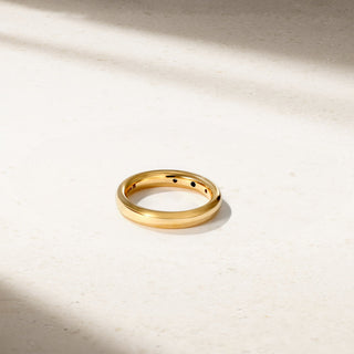 Classic Burnish Sapphire and Diamond Band thumbnail