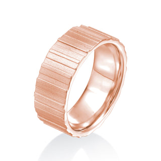River North Textures Slat Wedding Band thumbnail