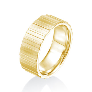River North Textures Slat Wedding Band thumbnail