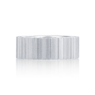 River North Textures Slat Wedding Band thumbnail