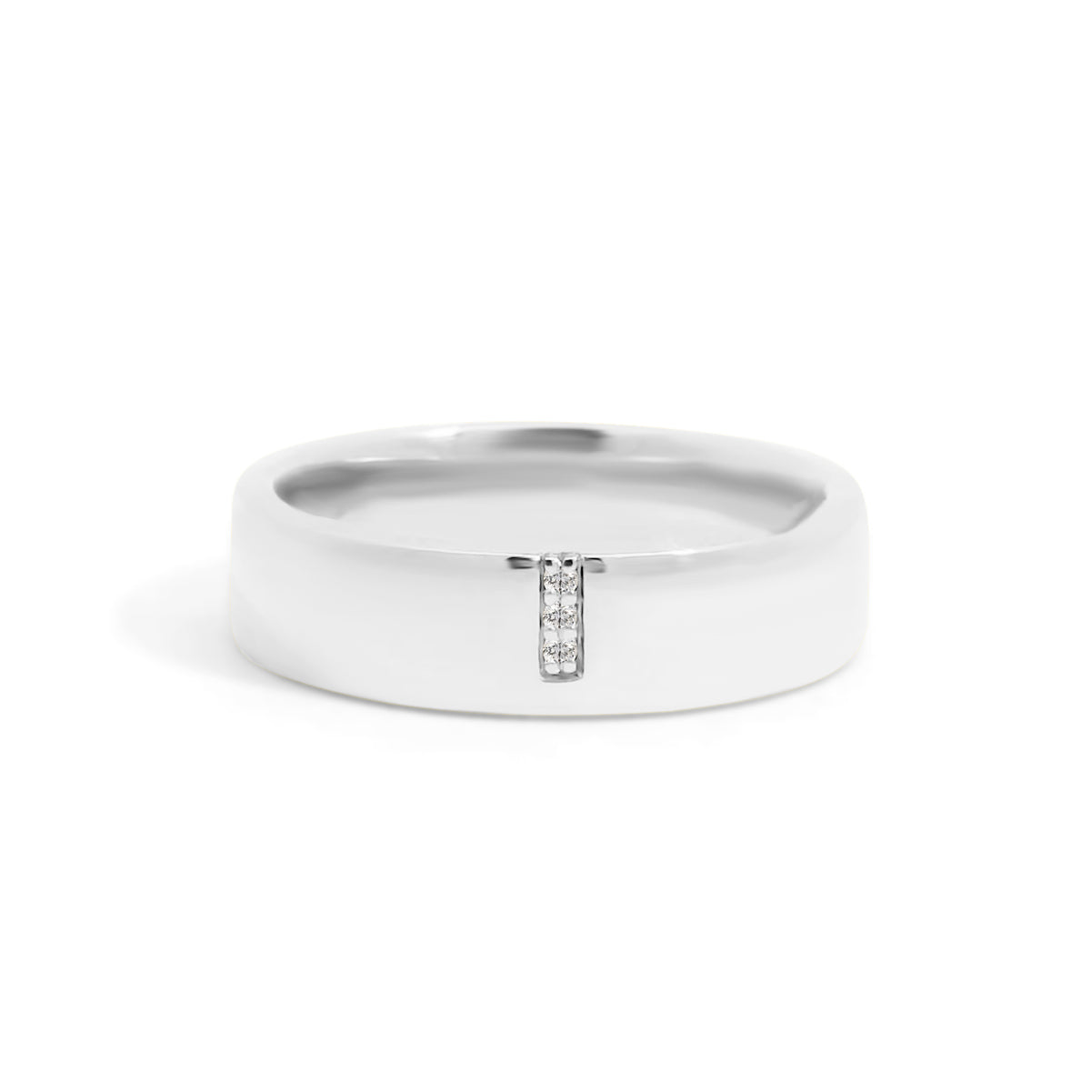 River North Asymmetrical Diamond Wedding Band