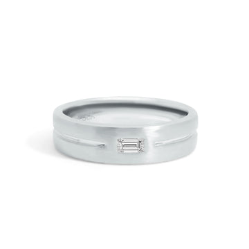 River North 6 MM Baguette Diamond Wedding Band