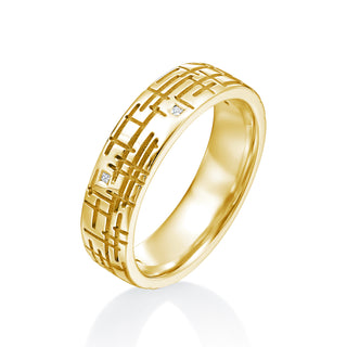 River North Carriage House Diamond Wedding Band thumbnail