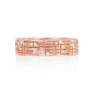 River North Carriage House Diamond Wedding Band thumbnail