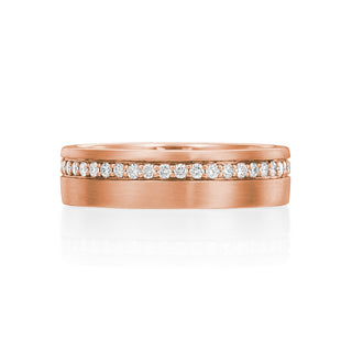 River North Offset Diamond Channel Wedding Band thumbnail