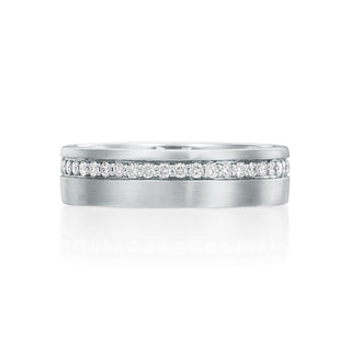River North Offset Diamond Channel Wedding Band thumbnail