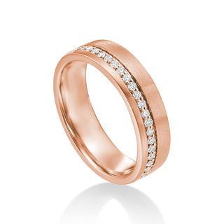 River North Offset Diamond Channel Wedding Band thumbnail