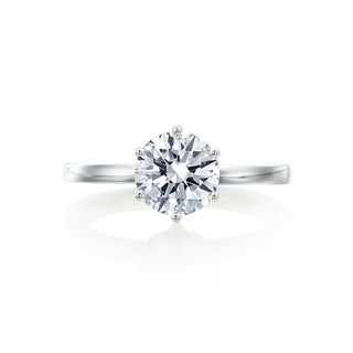 River North 6 Prong Round Solitaire Wedding Ring thumbnail
