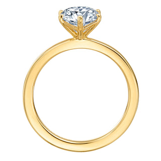 River North 6 Prong Round Solitaire Wedding Ring thumbnail