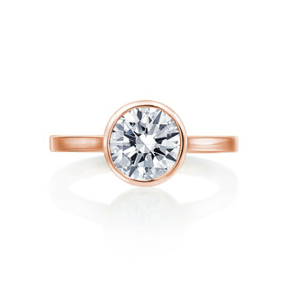 River North Round Bezel Set Solitaire Wedding Ring thumbnail