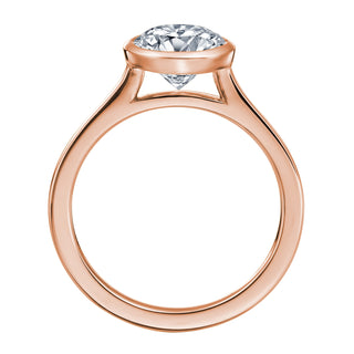 River North Round Bezel Set Solitaire Wedding Ring thumbnail