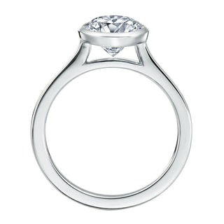 River North Round Bezel Set Solitaire Wedding Ring thumbnail