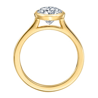 River North Round Bezel Set Solitaire Wedding Ring thumbnail