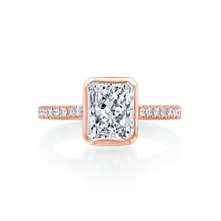 River North Bezel Radiant Diamond Wedding Ring thumbnail