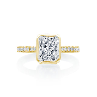 River North Bezel Radiant Diamond Wedding Ring thumbnail