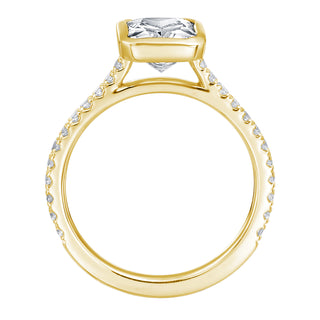 River North Bezel Radiant Diamond Wedding Ring thumbnail