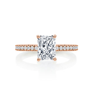 River North Radiant V Head With Side Diamonds Wedding Ring