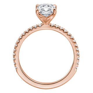 River North Radiant V Head With Side Diamonds Wedding Ring thumbnail