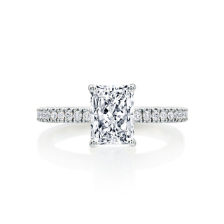 River North Radiant V Head With Side Diamonds Wedding Ring thumbnail