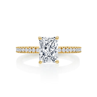 River North Radiant V Head With Side Diamonds Wedding Ring thumbnail