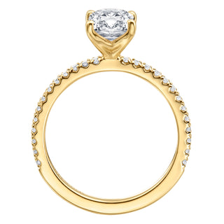 River North Radiant V Head With Side Diamonds Wedding Ring thumbnail