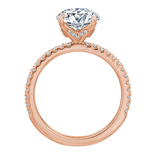 River North Round V Head Side Diamonds Wedding Ring thumbnail