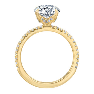 River North Round V Head Side Diamonds Wedding Ring thumbnail