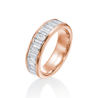 River North 6 MM Baguette Channel Wedding Band thumbnail