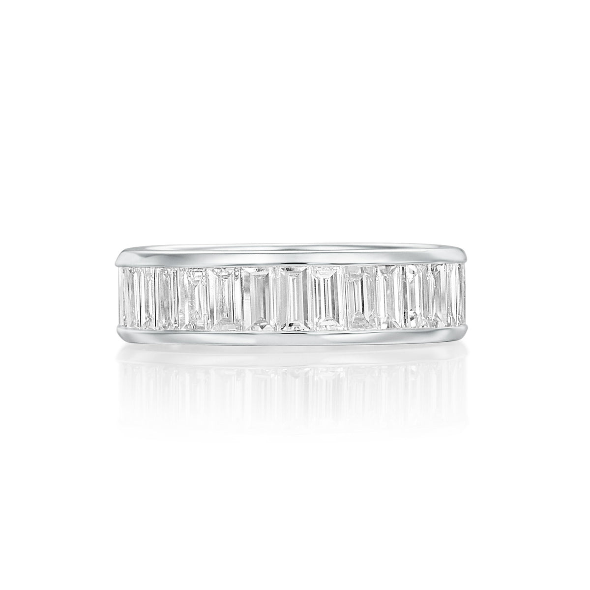 River North 6 MM Baguette Channel Wedding Band