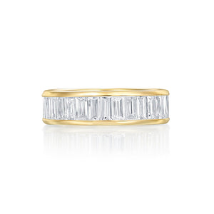 River North 6 MM Baguette Channel Wedding Band