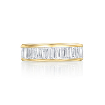 River North 6 MM Baguette Channel Wedding Band