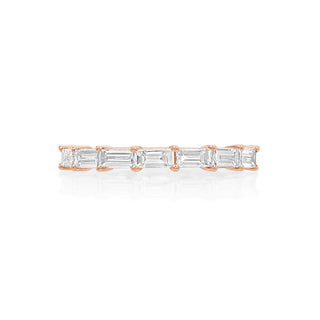 River North 7 Stone Baguette Diamond Wedding Band thumbnail