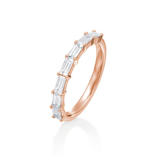 River North 7 Stone Baguette Diamond Wedding Band thumbnail