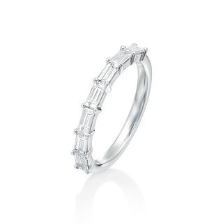 River North 7 Stone Baguette Diamond Wedding Band thumbnail