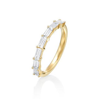 River North 7 Stone Baguette Diamond Wedding Band thumbnail