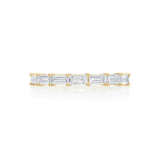 River North 7 Stone Baguette Diamond Wedding Band thumbnail