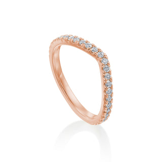 River North Shallow V Diamond Wedding Band thumbnail