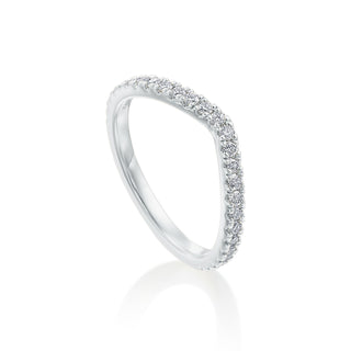 River North Shallow V Diamond Wedding Band thumbnail