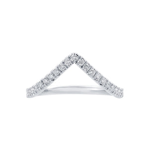 River North Deep V Diamond Wedding Band