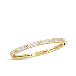 18K Yellow Love In Verona Pave Bangle thumbnail