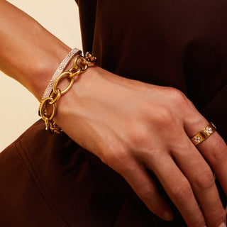 18K Yellow Love In Verona Pave Bangle thumbnail