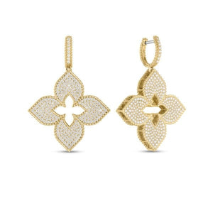18K Yellow Venetian Princess Diamond Earrings