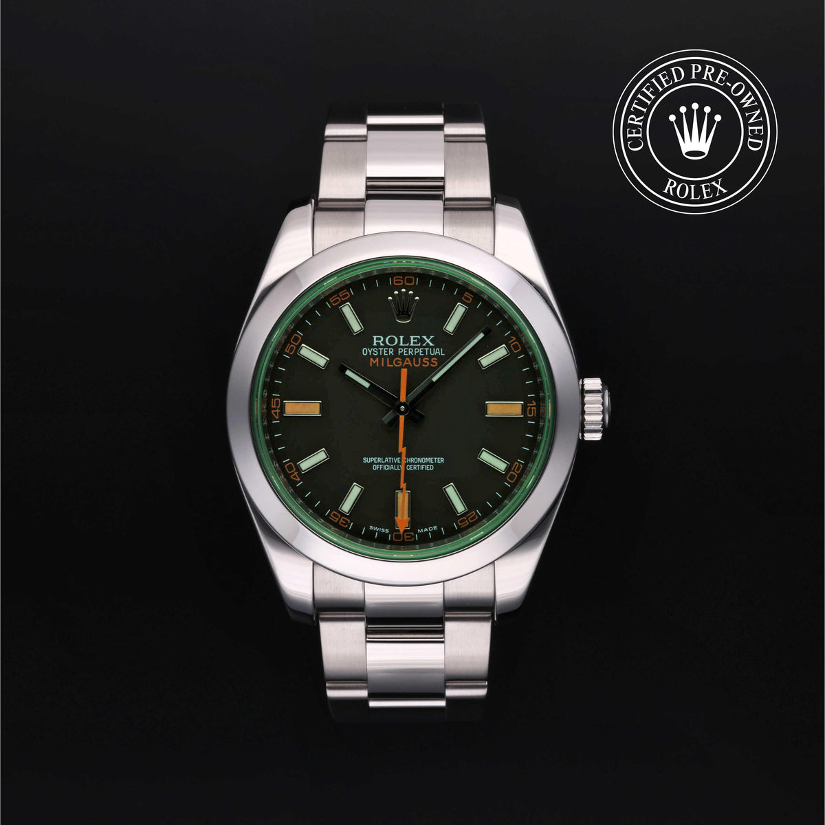 Oyster Perpetual Milgauss Rolex Certified Pre-owned