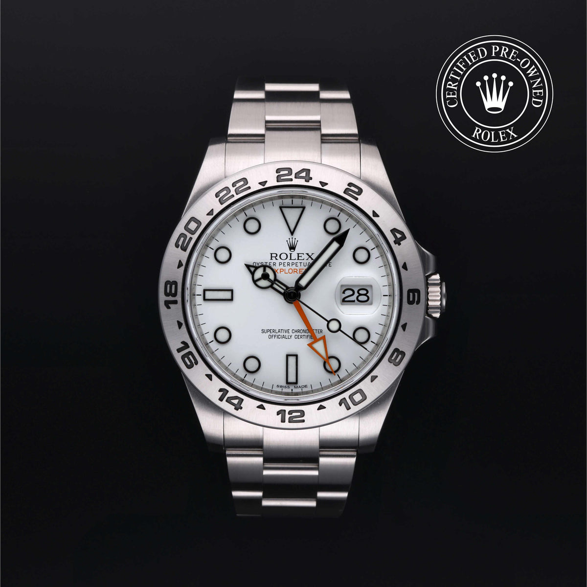 Oyster Perpetual Explorer II Rolex Certified Pre-owned