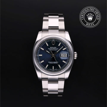 Oyster Perpetual Datejust 36 Rolex Certified Pre-owned