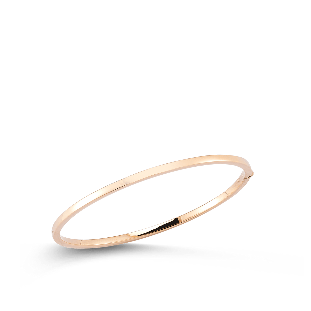 18K Designer Gold Oval Bangle