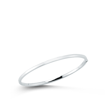 18K Designer Gold Oval Bangle